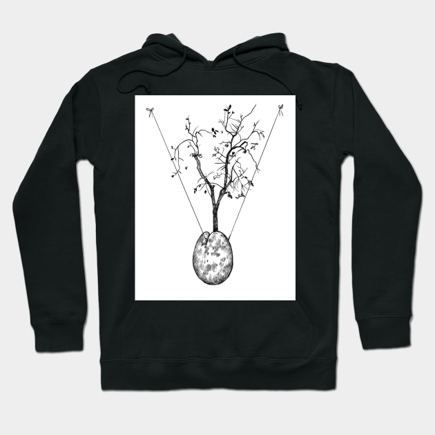 Suspended Orange Tree Hoodie by argiropulo